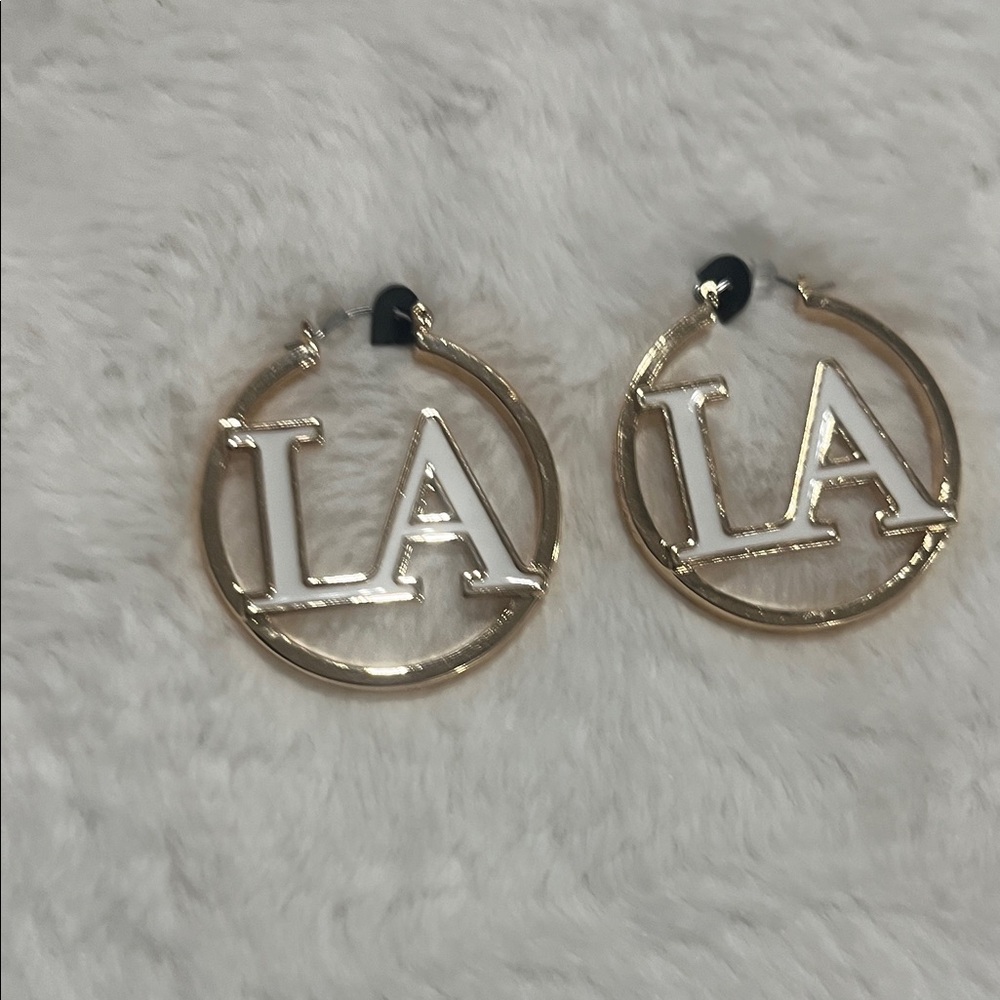 Gold and Silver LA Hoop Earrings